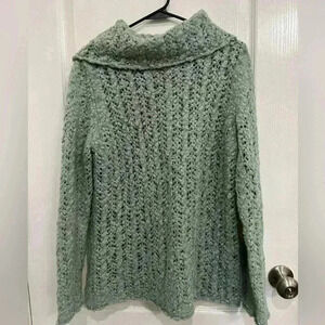 TOMMY BAHAMA turtle cowl neck SWEATER FOR WOMEN medium green